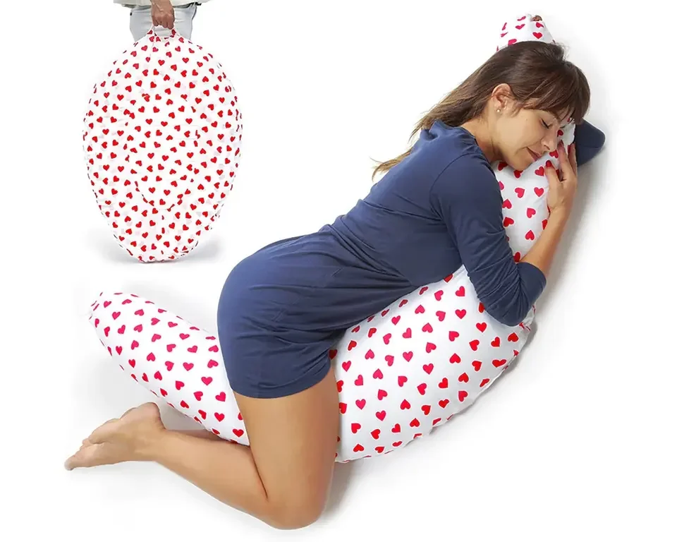 Набор подушек для беременных + подушка для переодевания с 100% хлопковым поплиновым покрытием и наполнением из 100% полиэстера-высококачественный, мягкий, дышащий