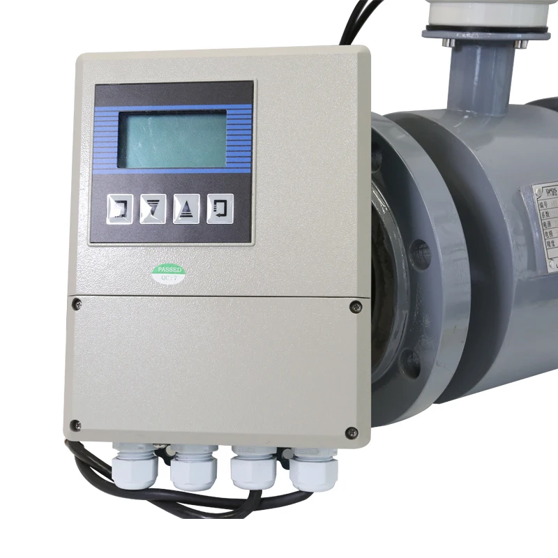 Remote Type Wire Connection 4-20mA Wastewater Flowmeter Liquid Sewage Water Electromagnetic Flow Meters with Dust Water Proof