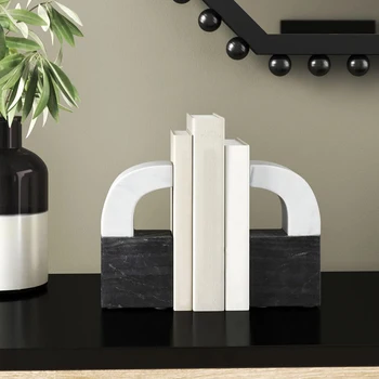 Home Decorative Customized Shape Onyx Bookends In Cheap Price 2023 New Style Onyx Marble Bookends For Sale