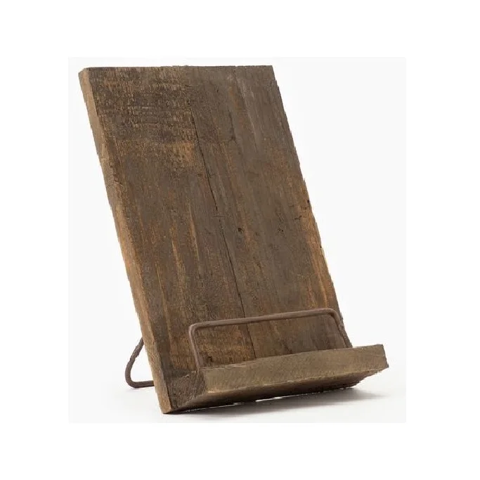 Foldable Recipe Book Stand Wooden Frame Reading Bookshelf Tablet Pc Support Stand