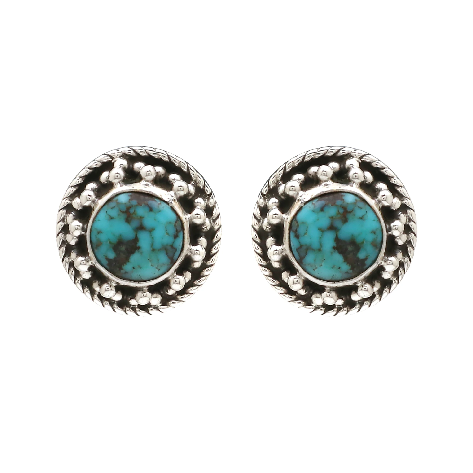 Natural Gemstone 925 Sterling Silver Party Wear Stud Earrings Bohemian Jewelry Latest Design One OF A Kind Jewellery