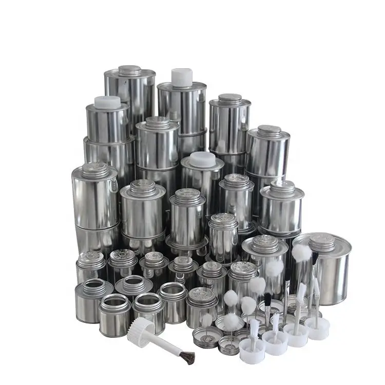 2021 wholesale price 1 litre empty thinner can metal round chemical jar