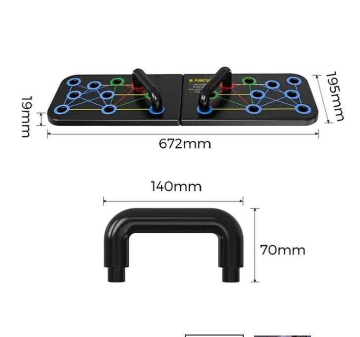 New Design Push Up Rack Board 9 Way Comprehensive Fitness Exercise Workout Folding Push-up Stands Board