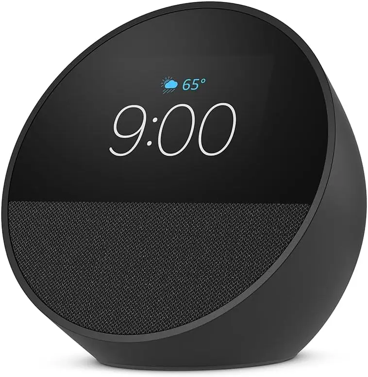 Лидер продаж, умный будильник с ярким звуком + Alexa, без визуальной рекламы, черный оптом рядом со мной