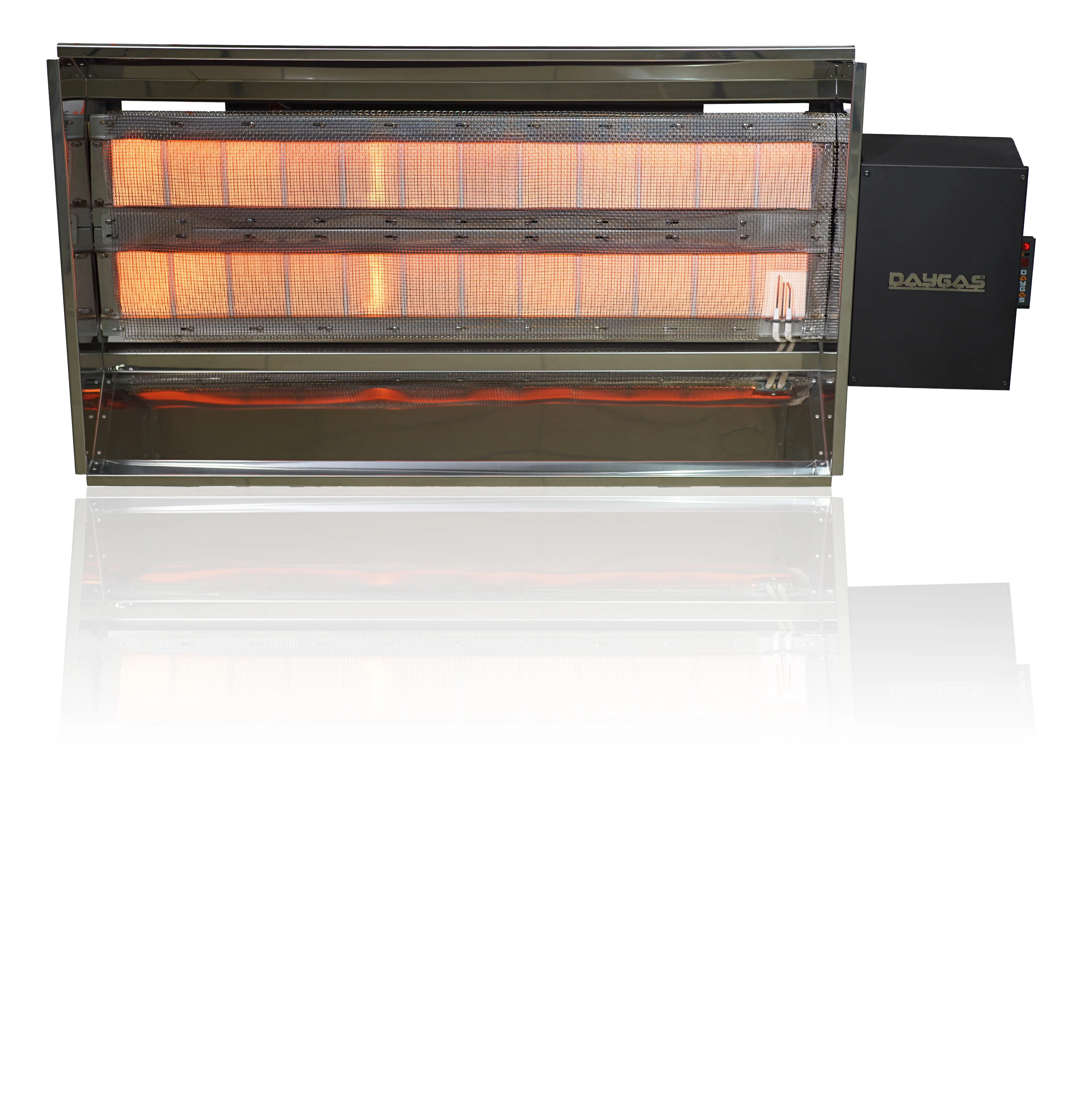 DSR 56 Industrial Ceramic Radiants Gas Heater 56 KW Premium High Quality Portable Installation for Outdoor Use Natural Gas LPG