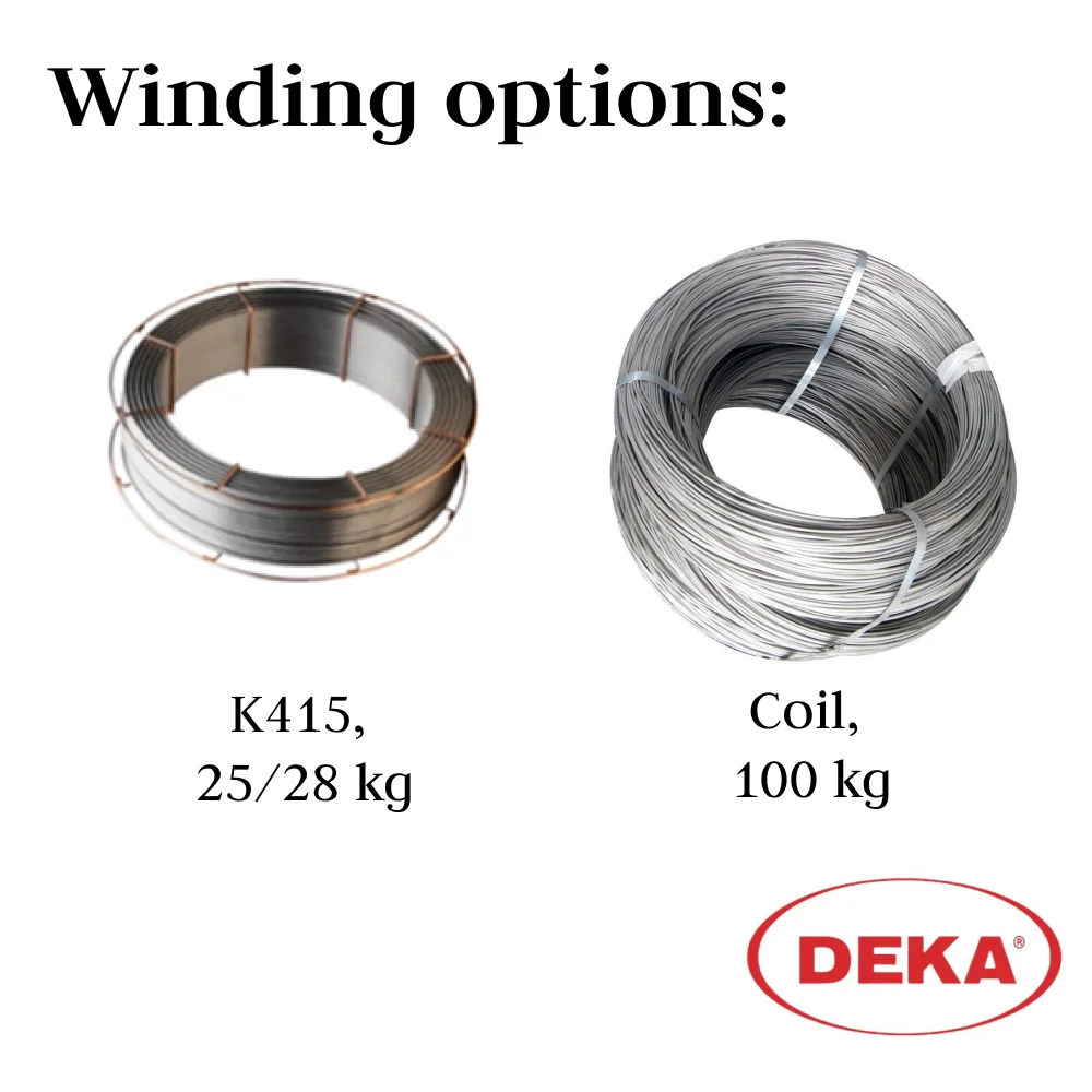 High-Quality Universal Welding Wire DEKA S2Ni1Mo, EA2, 28 kg Eco-Friendly Polished Welding Wire From Manufacturer