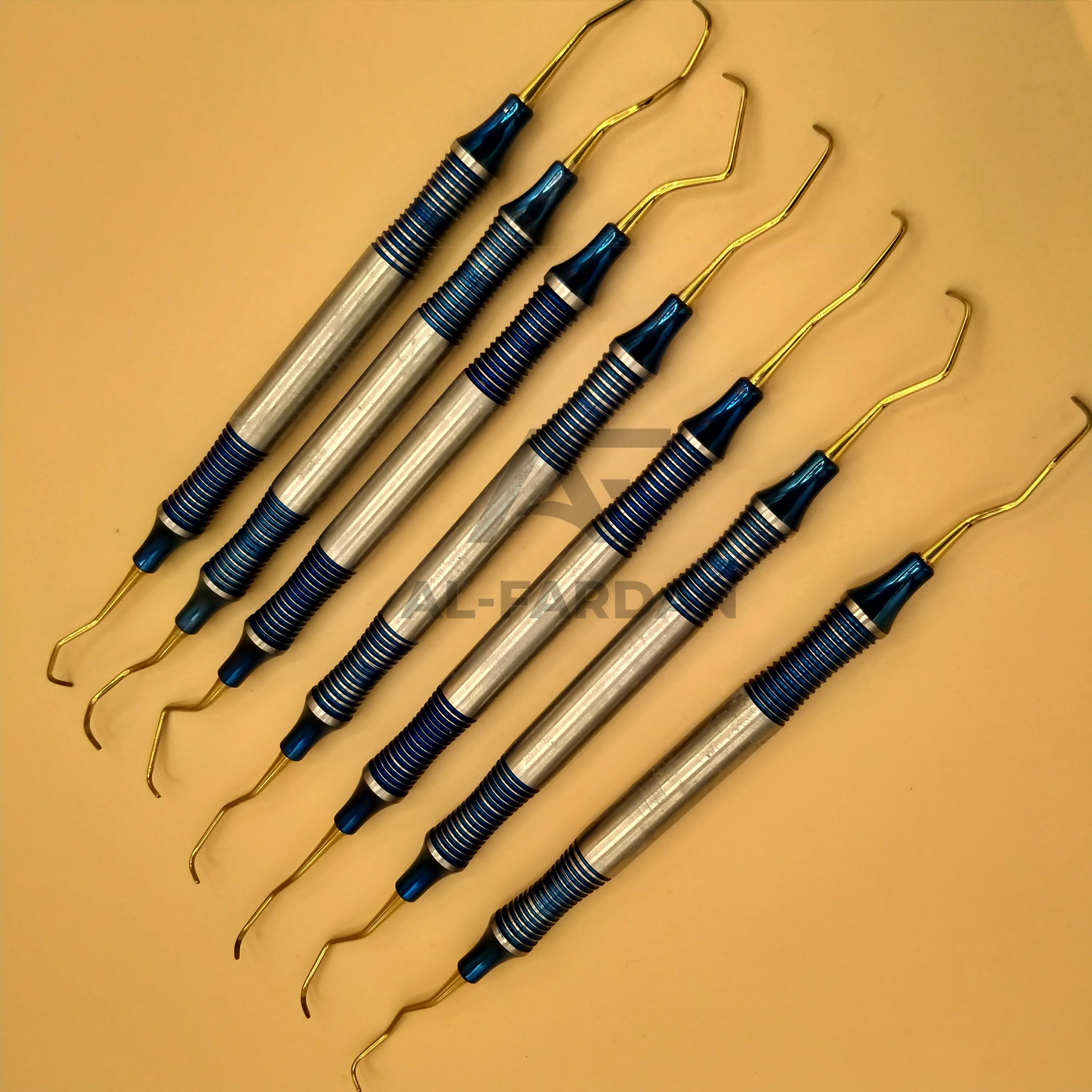 Tooth Cleaning Tools Point Gold Garacey Scalers Curettes Professional Dental Curettes Instruments Stainless Steel