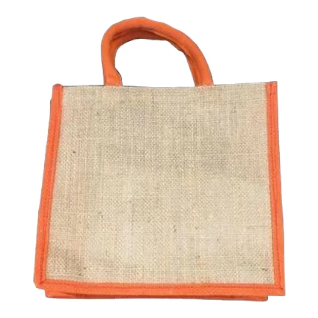 High Quality Jute Grocery Shopping Gift Bags Customizable Style Fabric Pattern Color Small Size Canvas Rope Directly India