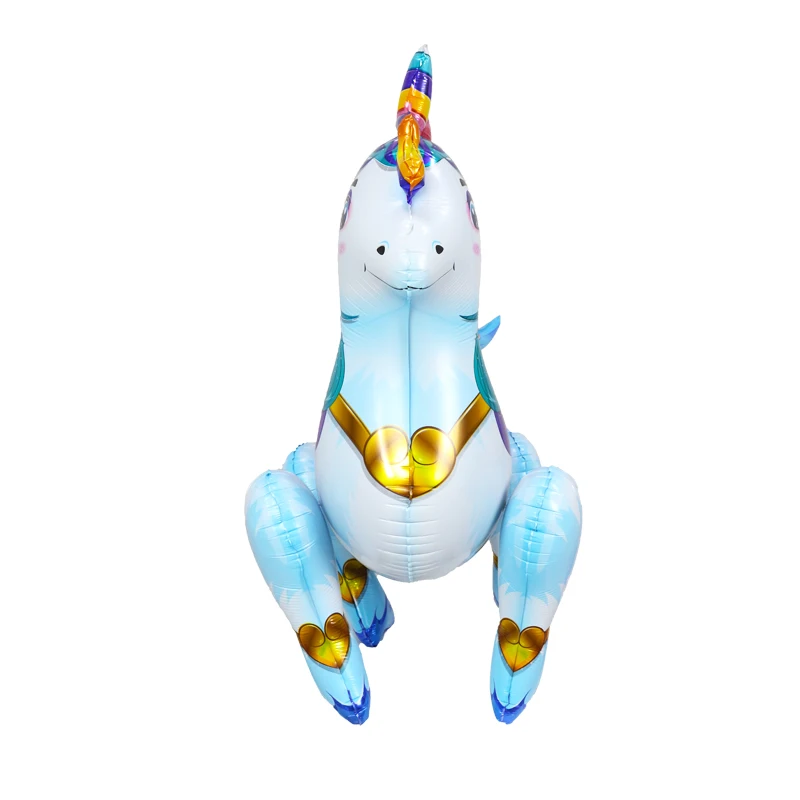 Popular 3D Walking Animal Unicorn Balloon Children Birthday Party Easter decorations Decoration Toys For Kids