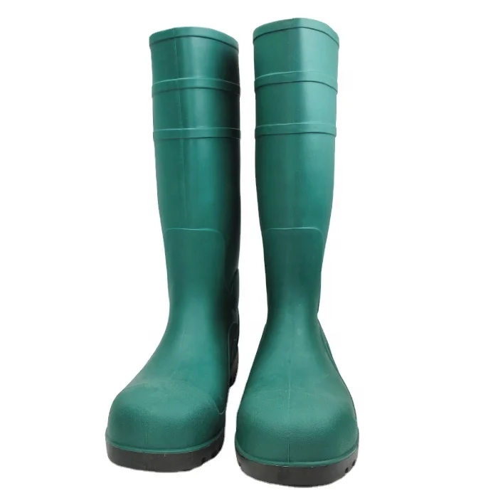 CE black steel toe rain boots steel toe safety boots waterproof  factory  puncture proof