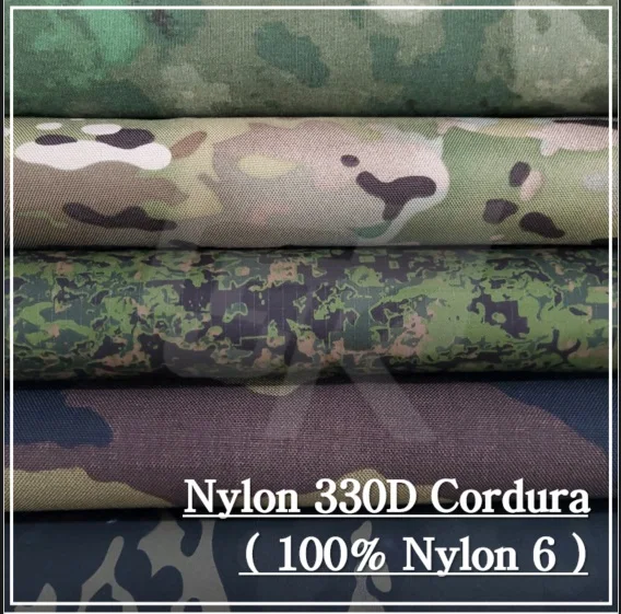 [Nylon 6 100%] N 330D Cordura Korean fabric PU Coated Camouflage (IRR) Printed, Waterproof, Water Repellent, Fire Proof bag