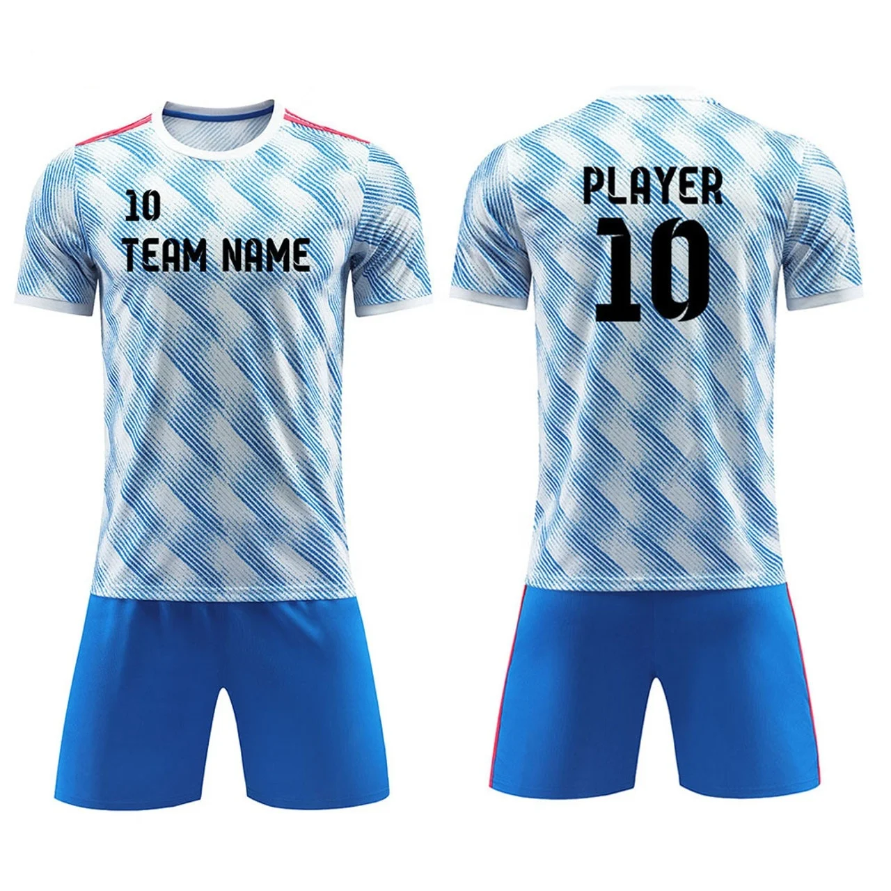 2022 2023 Customized Original Jerseys Soccer Shirts Sports Uniforms Set Sublimation 100% Polyester Quick Dry Bulk Soccer Wear