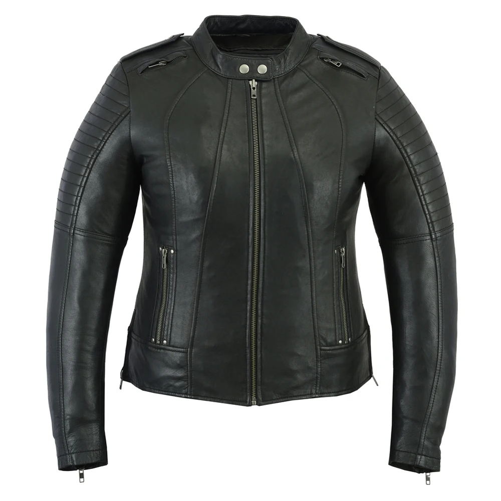 Classic Slim Fit Brown Leather Jacket for Men Fashion Designs Boys Winter Coat Long Fabric Jacket