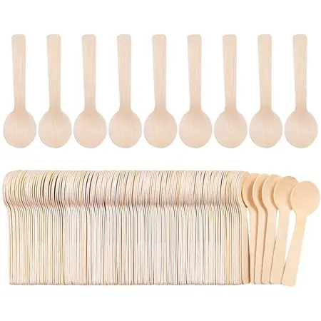 High Quality Biodegradable Wooden Cutlery Disposable Wood Spoon Manufacturers from Vietnam