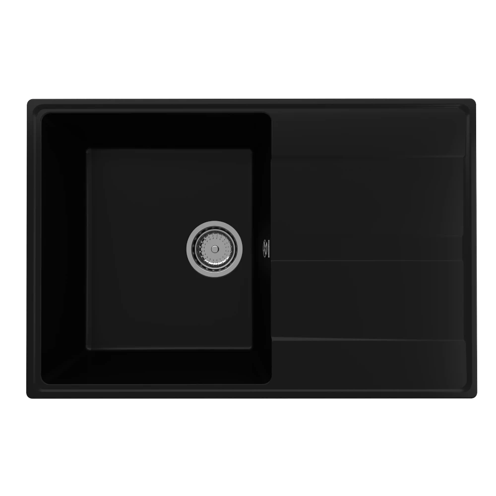 ULGRAN Quartz Prima 750 reversible one section kitchen sink made of composite