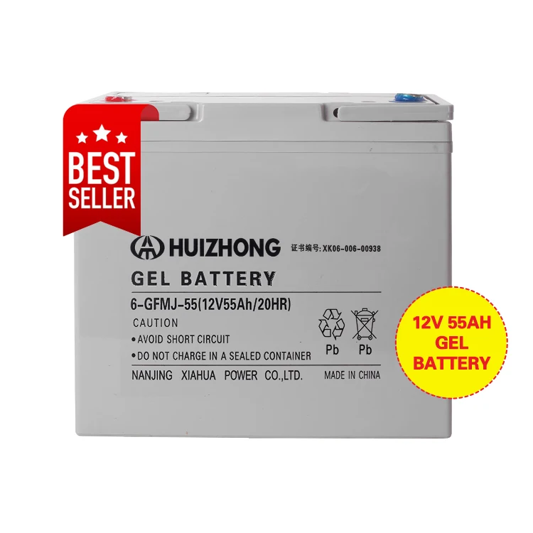 Easy Installation 12v 55ah Ups Battery 55ah Gel Vrla Sealed Batteries For Standby Power