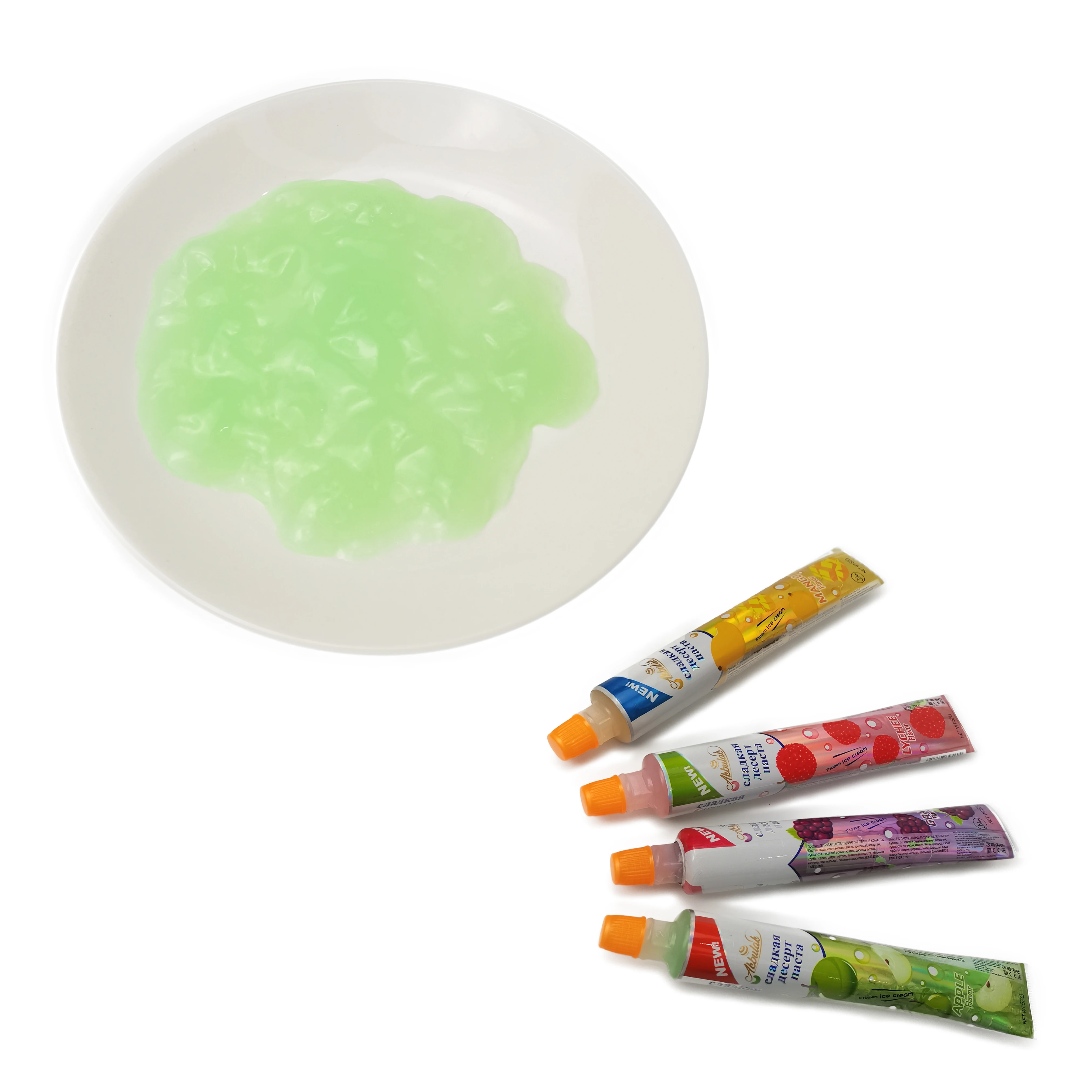 New Item Toothpaste Styling Jelly 55g Liquid Jelly Sweet Candy Gelatina Snack Food Juicy Gels Sweets Halal Jellies Candy