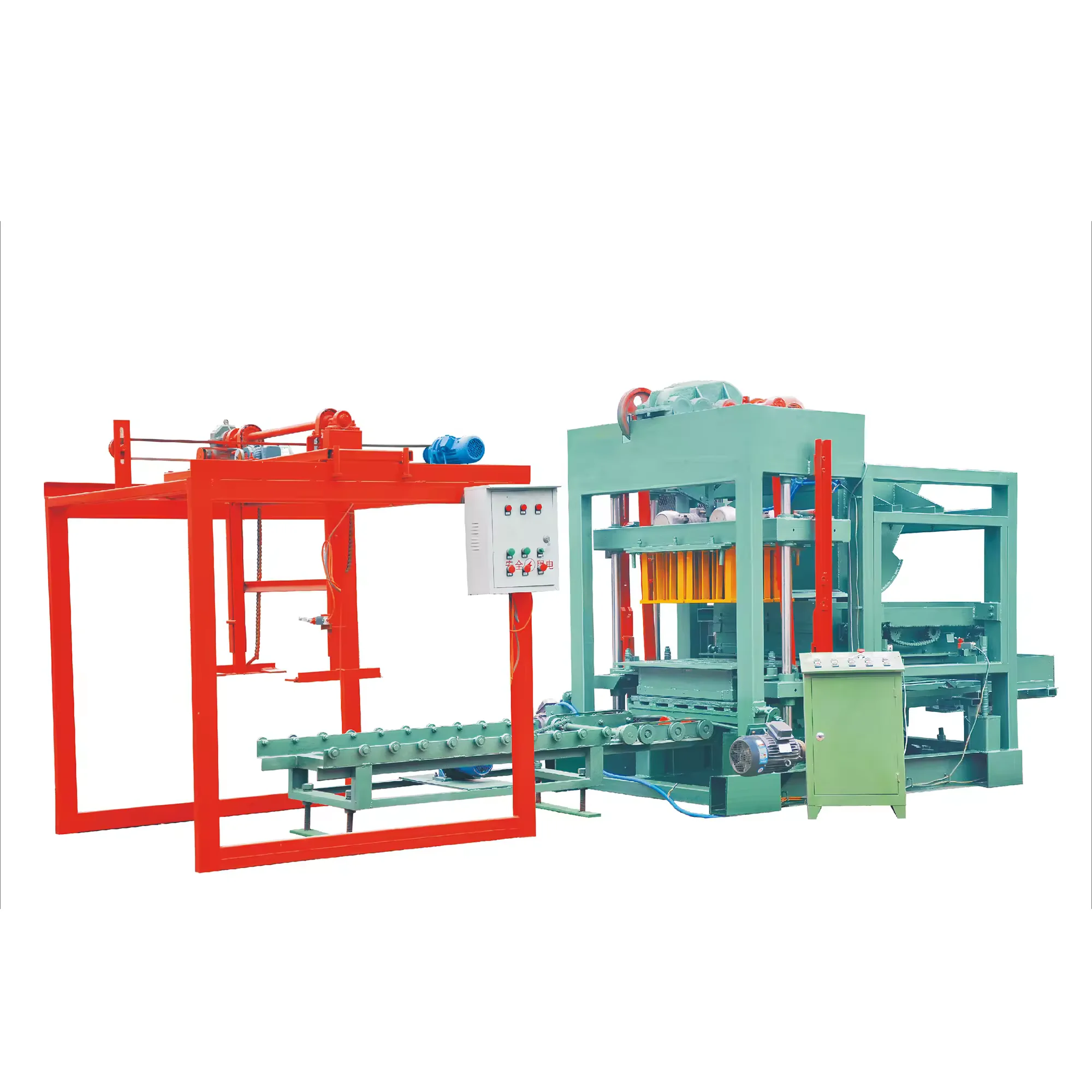 Qt4 15 Block Making Machine Hollow Brick Molding Automatic Linkage Blocks And Bricks Making Machine