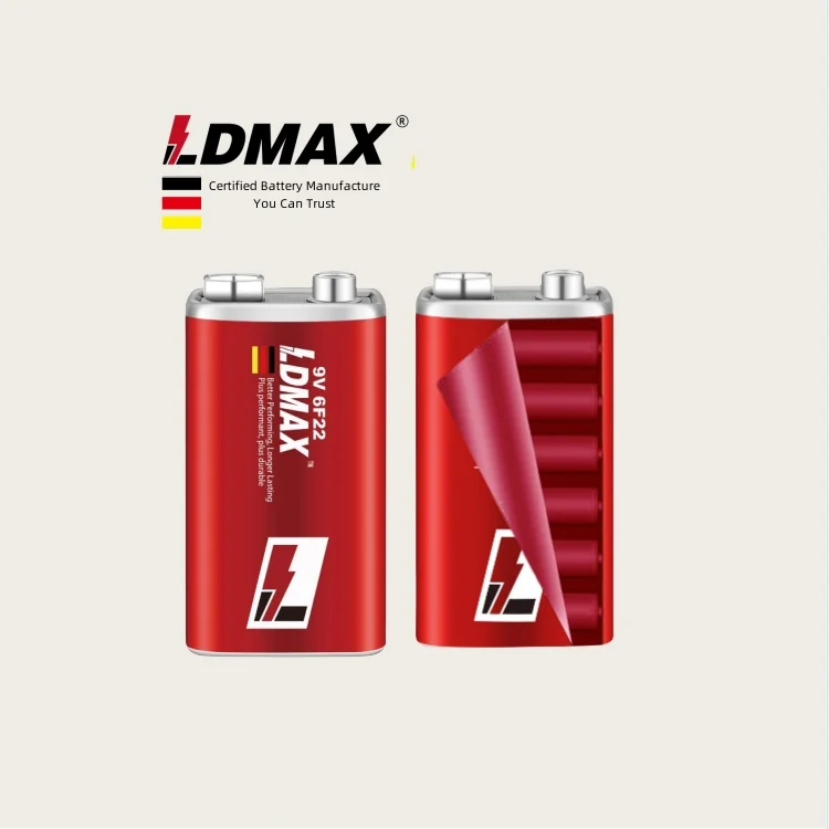 LDMAX Power Plus 9v Carbon Zinc Batteries 1604 9V Super Heavy Duty Battery 006p 6F22 9v Primary Dry Battery for microphone