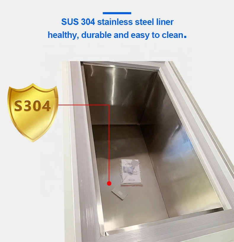 -60 Degree Horizontal Ultra low temperature Deep Freezer For Seafood Storage DW-60W568