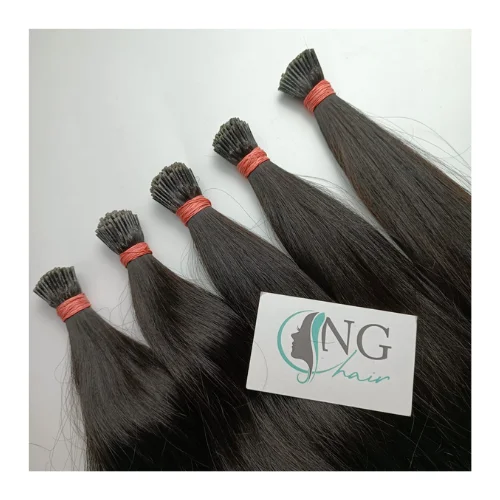 Hot Sale Straight I Tip Hair All Color 100% Virgin Human Hair Unprocessed Clip in Vietnamese Hair No Genius Weft