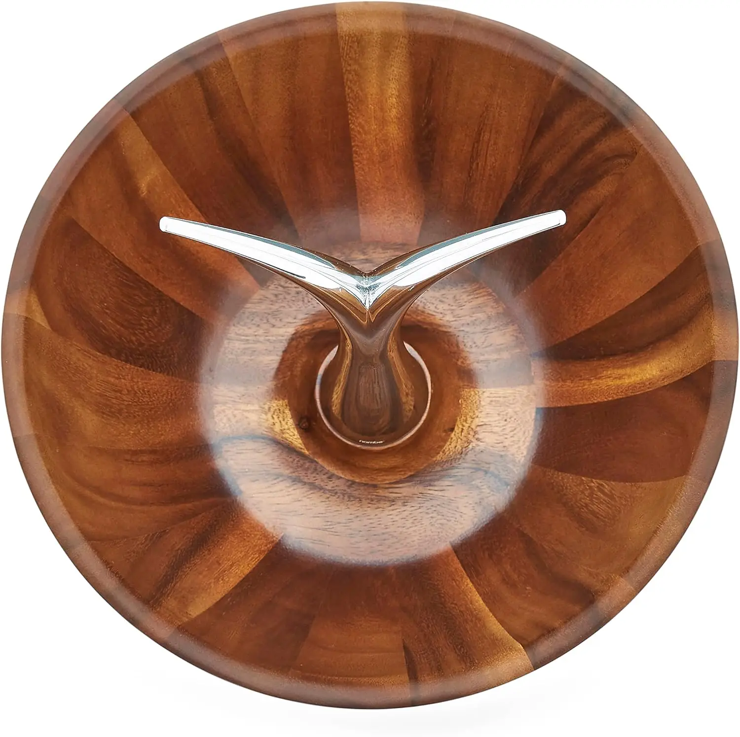 Acacia Wood Metal Alloy Fruit Bowl Decorative Kitchen Counter Table Decor for Kitchen & Home Use Best gift for Christmas Gift