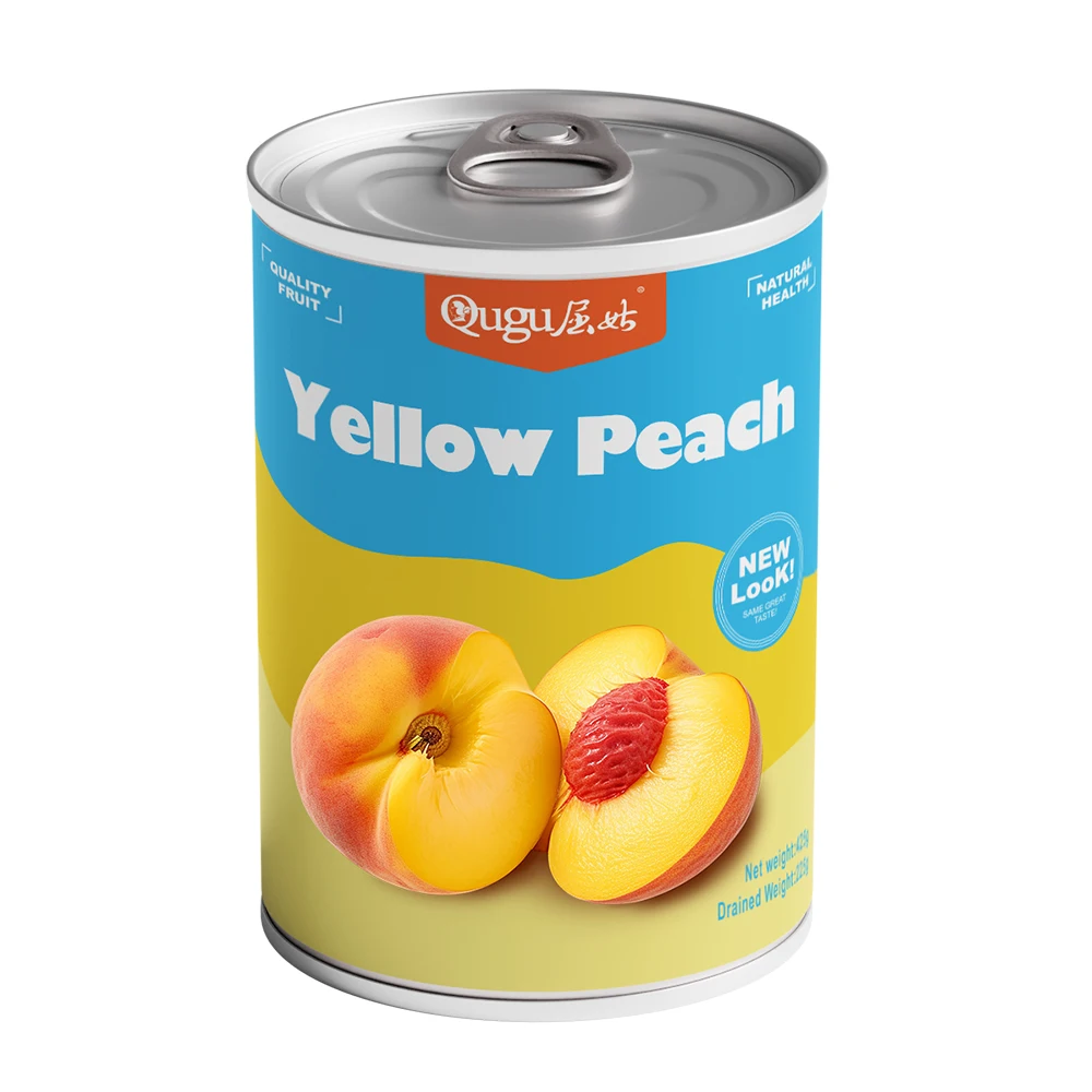 Wholesale Line Price Best Brands Fruit Slices Canned Halves Yellow Peach Preserved Fruit with 3 Years Shelf Life