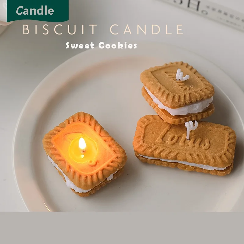 Sumflora INS Style Soy Wax Scented Candle Christmas Gift Food Candles  Decorations For Home