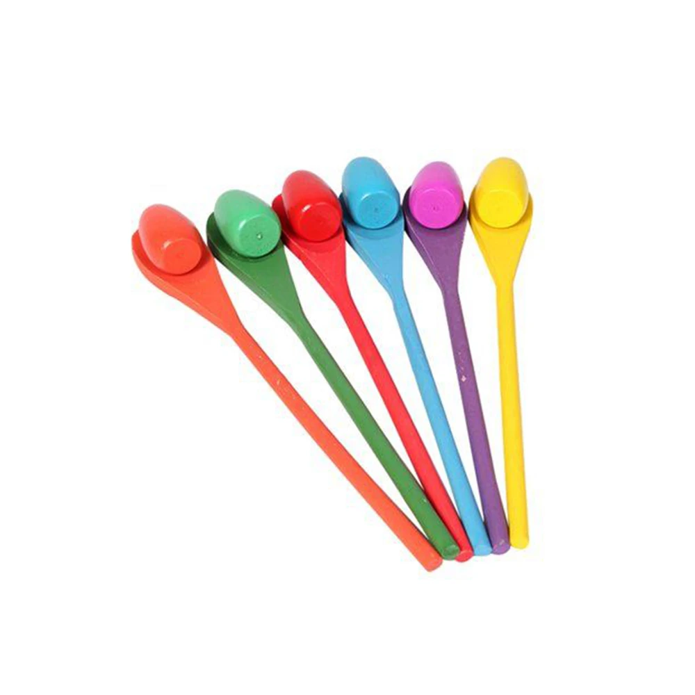 Excellent Egg Spoon Race Game Sets Kids Balance Training Toy Plastic Egg Spoon Balance Game