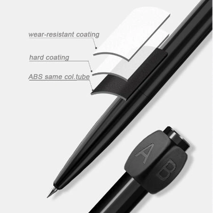 NP-063  Decompression Novelty High Quality Rotation Ball Point Pen Hand Top Play ABCD Rotary Pen