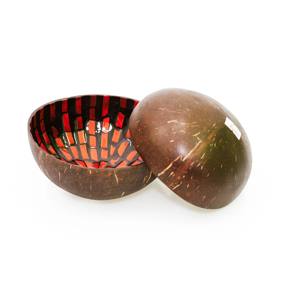 Made in Vietnam Natural ecofriendly lacquer coconut bowls vietnam handmade, cheap buying in large quantity