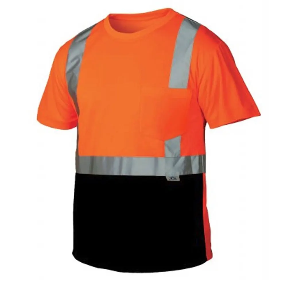 High Quality Reflective Safety Work Hi Vis Safety Shirts 2024 High Visibility Construction Clothing Safety T-Shirts