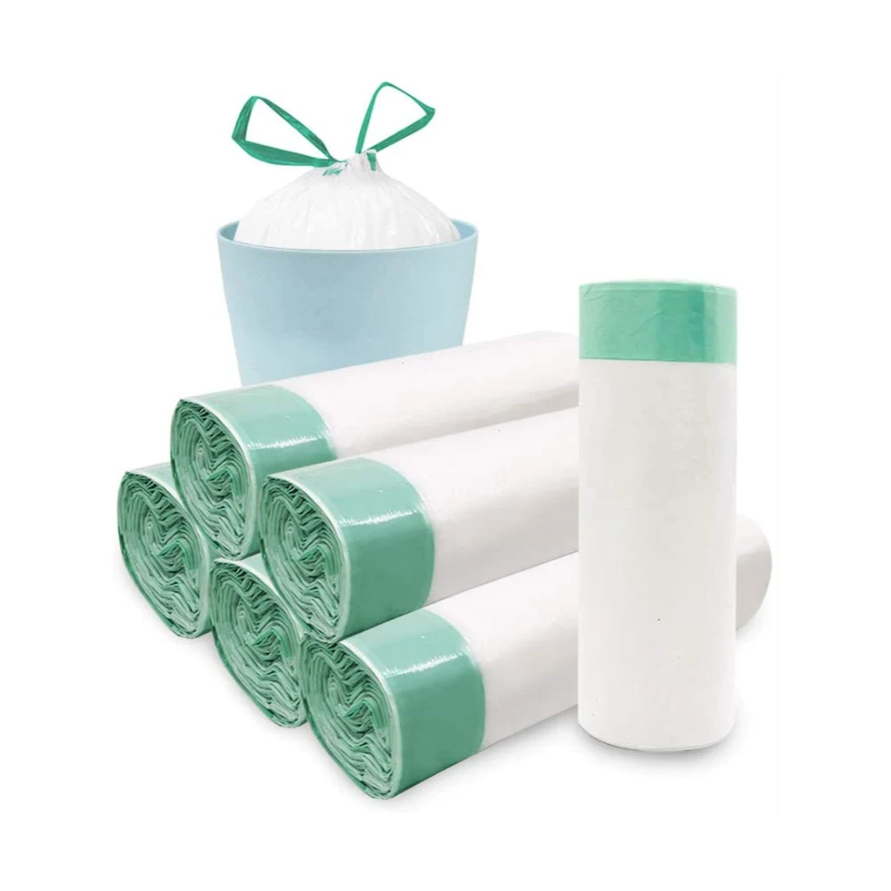Vietnam Manufacturer Customization Disposable Plastic Recycle Drawstring Trash Kitchen Biodegradable Garbage Trash Bag