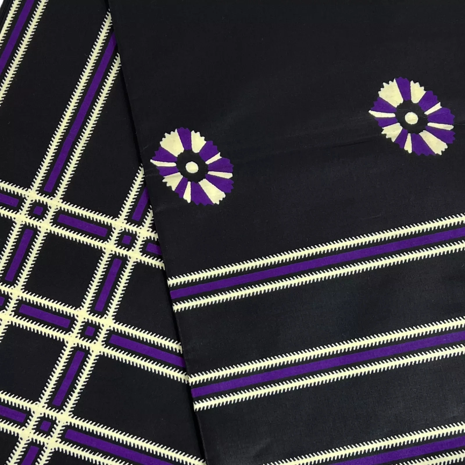 Ankara Fabric by the Yard Polyester Wax Print Plain Patterned African Print for Quilting Craft Supplies with Memory Feature