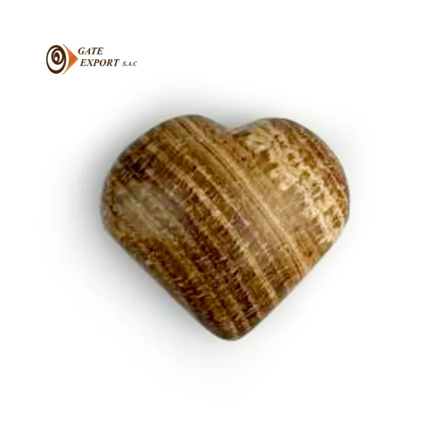 ARAGONITE STONE HEART SHAPE/HANDMADE/ARTISAN/CRAFT/STONECRAFT/HANDICRAFT/TEMPLE/HAPPINESS/PURITY/SERENITY