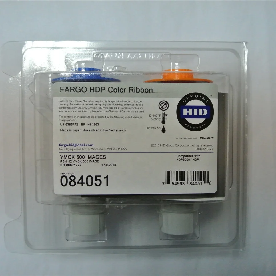 Card Printer Ribbon Far-go 84051 YMCK Color Ribbon Used For Fargo HDP 5000 Card Printer