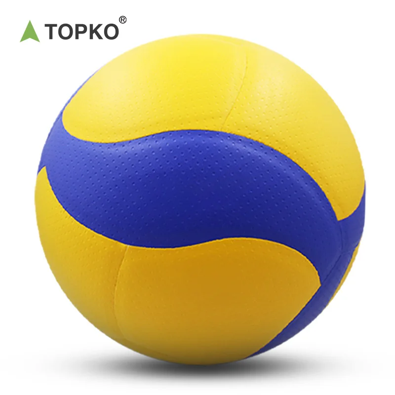 TOPKO Volleyball, PU Leather Soft Indoor Outdoor Volleyballs Sports Training Game, Volleyball size 5 Colorful Beach Volleyball