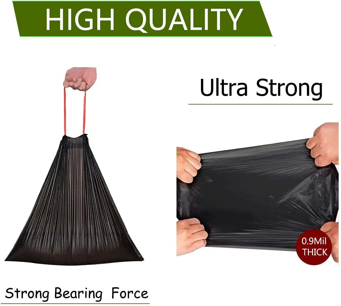 Factory Price Wholesale Trash Can Liners Small Garbage Bags Custom Color 13 Gallon Capacity On Rolls Vietnam Manufacturer