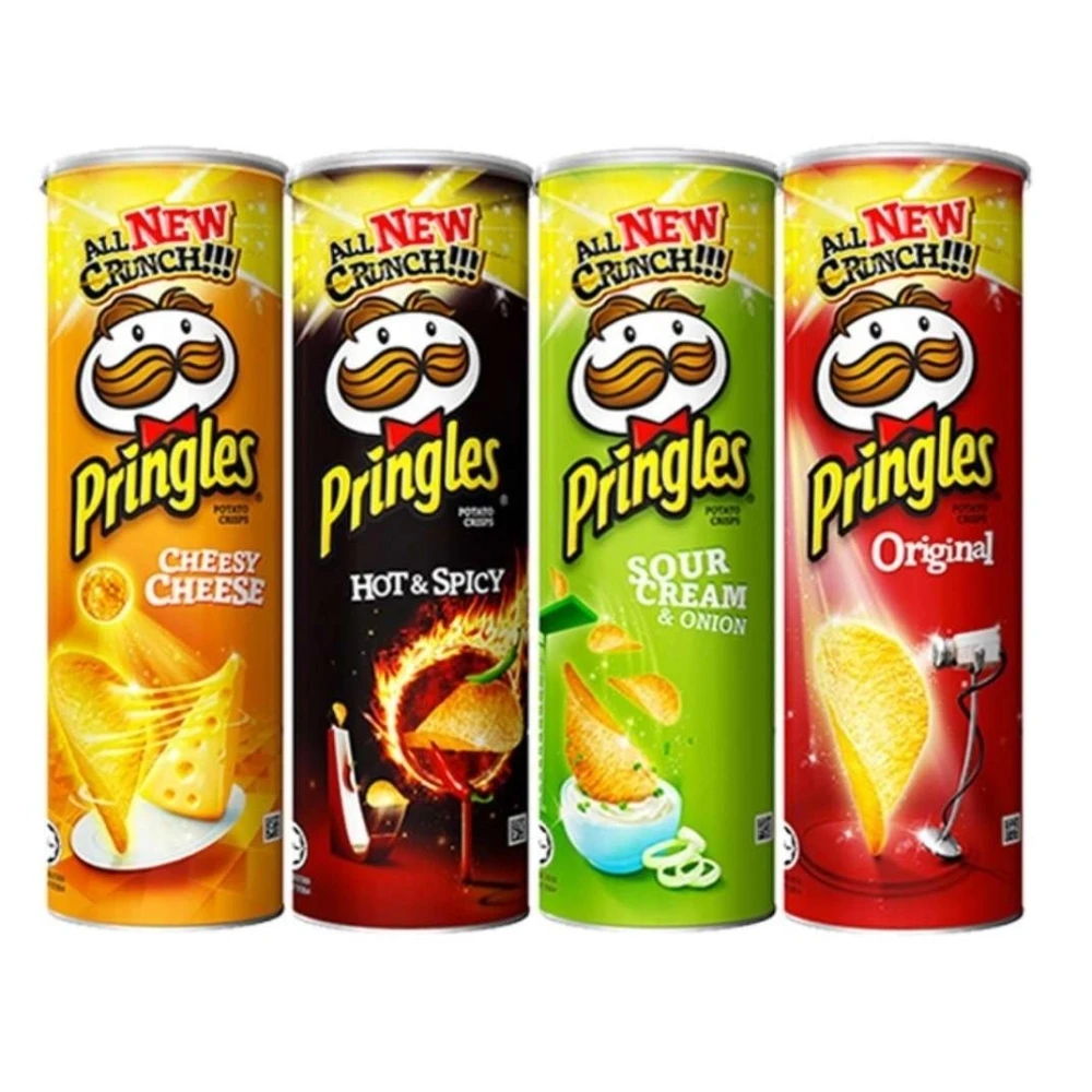 Origin/ Onion/ Cheese/ Hot Spicy Taste Wholesale Pringles potato Chips Snacks Vietnam Suppliers
