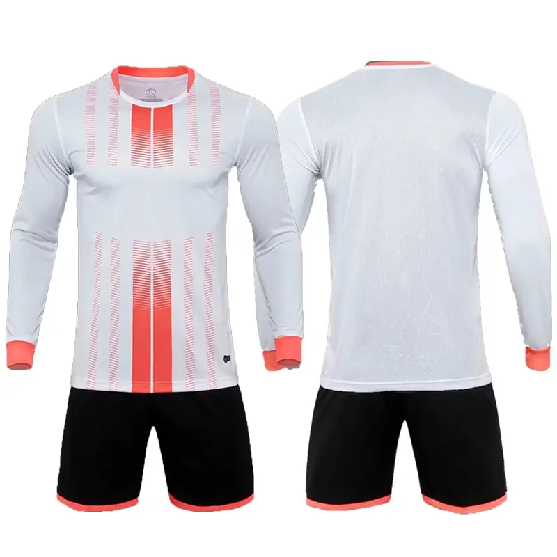 2023 Custom Football Jersey Men Boys Soccer Clothes Set Long Sleeve Football Uniform Adult Sport Suit With Customize Designs
