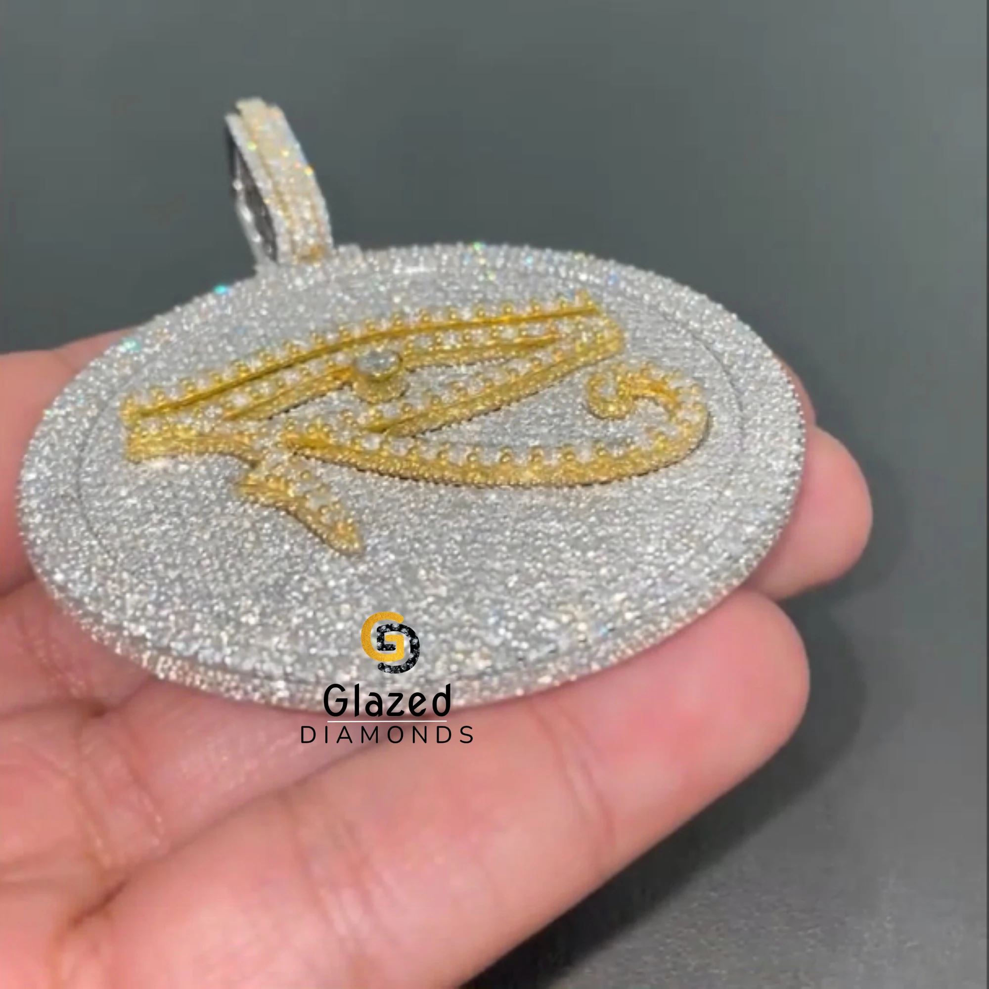 Iced Out Hip Hop Pendant Collection Crafted In 10kt White Gold With Moissanite Diamonds Wholesale Hot Selling Jewelry Collection