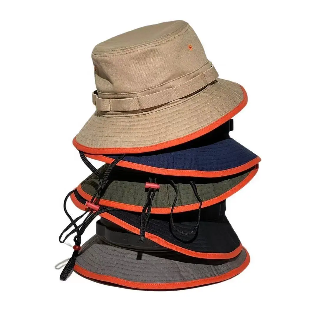 Manufacturers Wholesale Breathable Wide Brim Fishing Hats Wth Embroidery Logo Custom Bucket Hat
