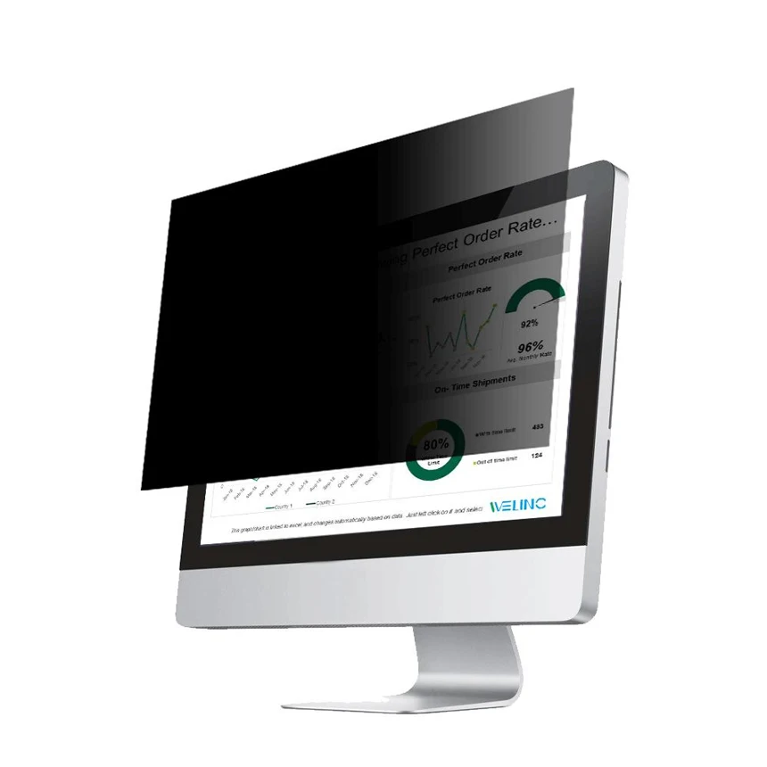 Mcore Co., Ltd. WELINC 24-дюймовый 16:9 с соотношением сторон-фильтр экрана конфиденциальности компьютера для широкоэкранного монитора