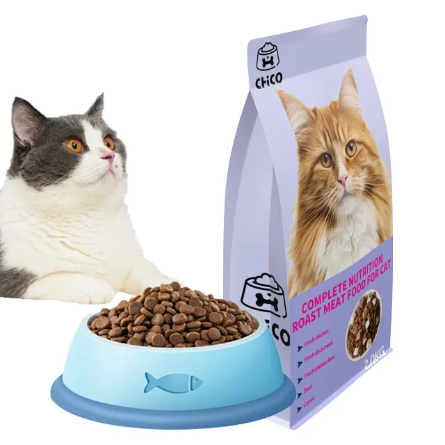 Завод без посредников питательный сбалансированный говяжий вкус сухой корм для кошек всех возрастов