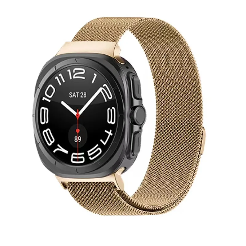Coolyep Luxury Magnetic buckle Milanese Watch Strap For Samsung Galaxy Watch 7 Ultra 47mm Metal Watch Band Bracelet
