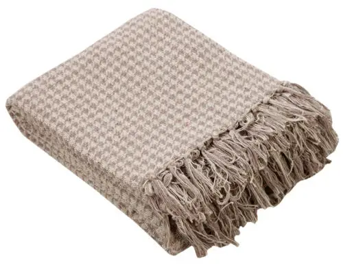 Houndstooth Cotton Blanket Cotton Houndstooth Blanket Throw With Fringe For Chair High Quality & Durable