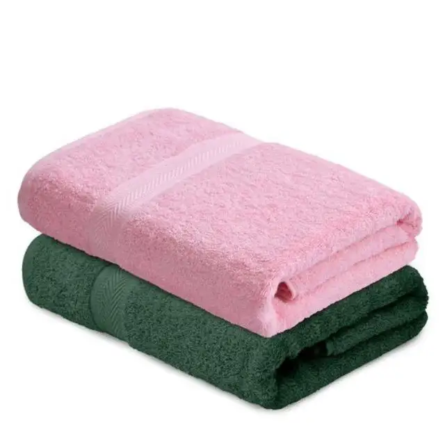 Luxury 100% Cotton Spa Hotel Bathroom Custom Logo Solid Color Terry Face, Hand & Bath Towel Available in Custom Sizes & Colors