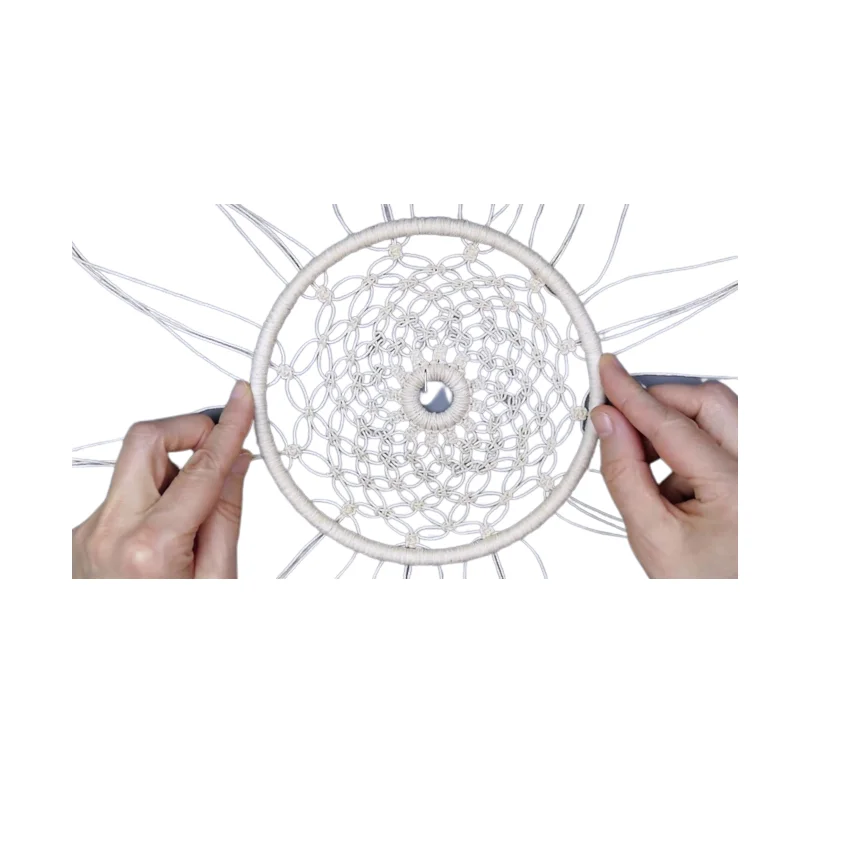 Unique Quality Wolf Head Dream Catcher Home Wall Decoration Natural Feather Pendant Macrame Big Dream Catcher For India Supplies
