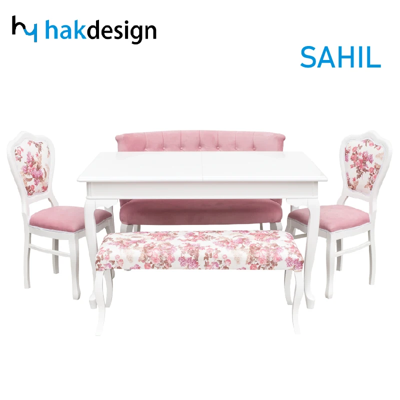High quality furniture seating room seating group and living room furniture table sets with chair and bench  | YILDIZ
