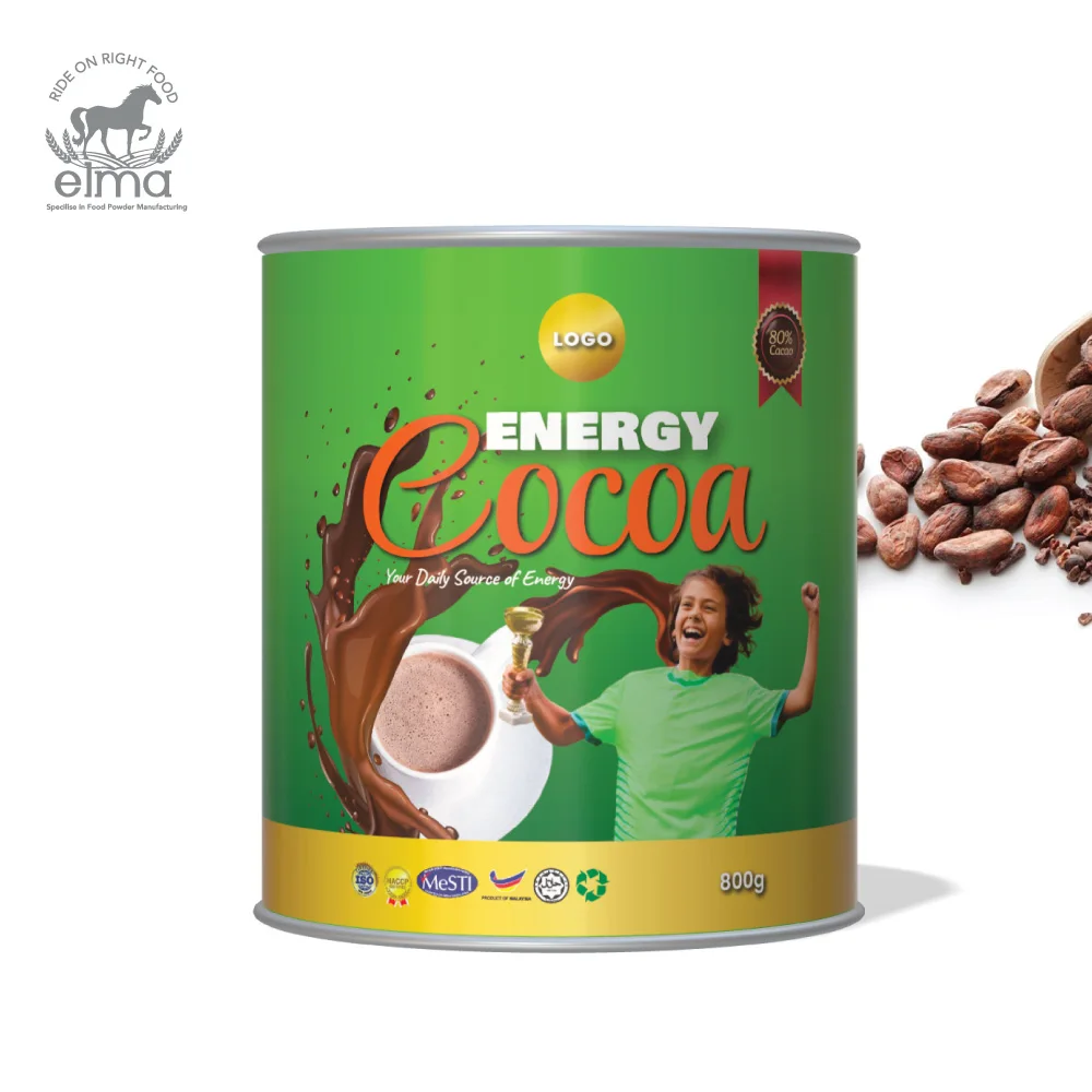Direct Factory OEM Famous Cocoa Drinks 3 in 1 Malted Cocoa Drinks Easy Consumption Enriched Energy Cocoa Breakfast